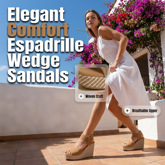 👡 LIMITED-TIME 50% OFF! ✨ Espadrille Wedge Sandals – Woven, 2 Colors, Sizes 36-43 ☀️