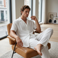 👔 LIMITED-TIME 50% OFF! ✨ Men's Ribbed Set – Shirt & Pants, 2 Colors, S-2XL 🌴