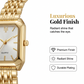 ⌚ LIMITED-TIME 50% OFF! ✨ Women's Square Quartz Watch – Gold, Rectangular Dial, 200mm 🌸
