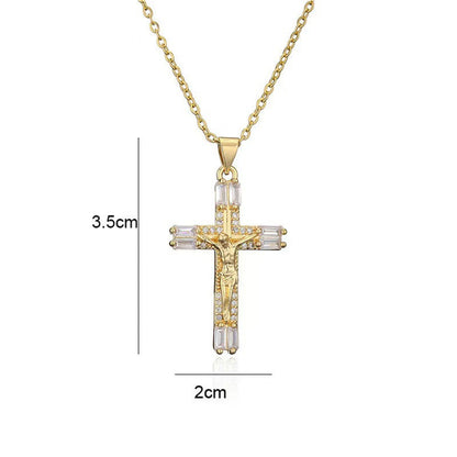 💫 LIMITED-TIME 50% OFF! ✨ Gold-Tone Zirconia Pendant Necklace – Sparkling, Elegant, Statement ✨