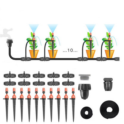 💧 LIMITED-TIME 50% OFF! ✨ DIY Micro Drip Irrigation Kit with Adjustable 360° Nozzles – Water-Efficient, Easy Setup, Durable 🌱