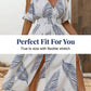🌺 LIMITED-TIME 50% OFF! 🌊 Cold Shoulder Tropical Print V-Neck Split Maxi Dress – Smocked Waist, High Slit, Resort Elegance ✨