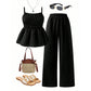 🥳2026 HOT SALE🥳💞50K+ SOLD!✨ 💝  Women's Casual Cami Top & Wide-Leg Pants Set