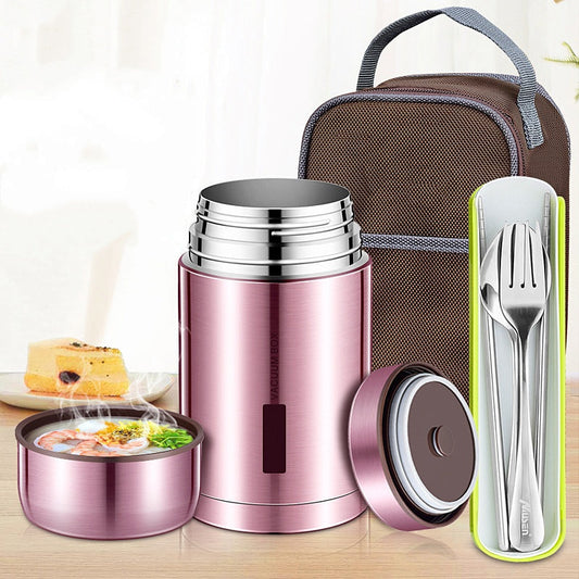 🍱 LIMITED-TIME 50% OFF! ✨ 316 Stainless Steel Food Jar – Vacuum Insulated, Leak-Proof, Thermal Cooking 🍜