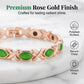 ✨ LIMITED-TIME 50% OFF! ✨ Magnetic Cross & Cat's Eye Bracelet – Elegant, Adjustable, Rose Gold 💚