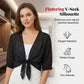 🦋 LIMITED-TIME 50% OFF! ✨ Women's Chiffon Tie-Front Top – Sheer, Cropped, Elegant 🍃