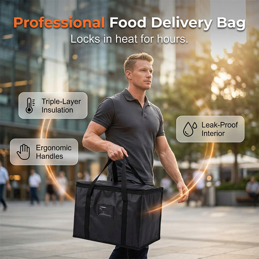 🎉 2026 Sale — Over 43,000 Sold! 💞 Large Capacity Handheld Zipper Aluminum Foil Insulated Bag