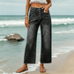 👖 LIMITED-TIME 50% OFF! ✨ Women's High-Waist Wide-Leg Jeans – Button Fly, Cropped, Relaxed Fit 🌿