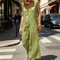 👗 LIMITED-TIME 50% OFF! ✨ Women's Sleeveless V-Neck Button-Front Jumpsuit – Wide Leg, Front Pockets, Breathable 🌿