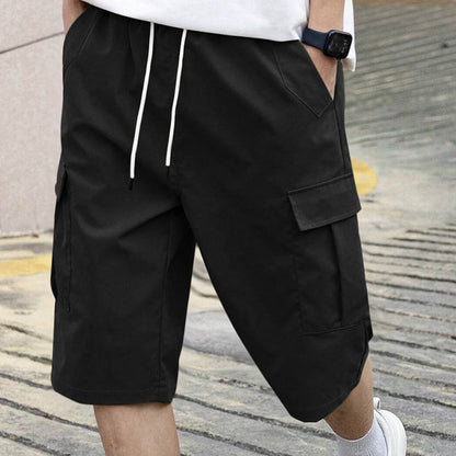 🩳 LIMITED-TIME 50% OFF! ✨ Men's Cargo Shorts – Drawstring, Multi-Pocket, Lightweight 🏃‍♂️
