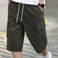 🩳 LIMITED-TIME 50% OFF! ✨ Men's Cargo Shorts – Drawstring, Multi-Pocket, Lightweight 🏃‍♂️