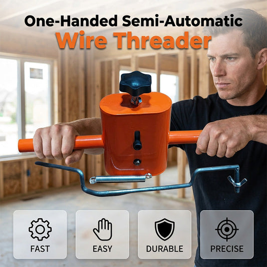 ⚡ LIMITED-TIME 50% OFF! ✨ Drill-Powered Wire Threader – Semi-Automatic, Heavy-Duty, Tangle-Free 🧰