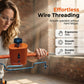⚡ LIMITED-TIME 50% OFF! ✨ Drill-Powered Wire Threader – Semi-Automatic, Heavy-Duty, Tangle-Free 🧰
