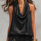 👗 LIMITED-TIME 50% OFF! ✨ Sleeveless Cowl Neck Jumpsuit – Halter, Wide-Leg, Elegant 🍷