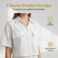 👕 LIMITED-TIME 50% OFF! ✨ Women's Cropped Shirt – Short Sleeve, Pocket, Versatile 🍂