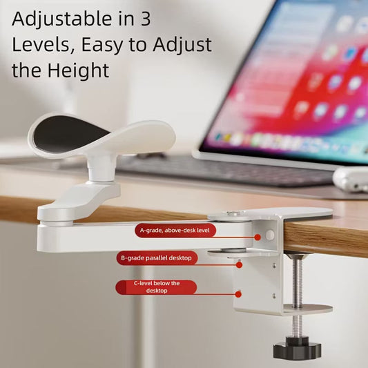 🖥️ LIMITED-TIME 50% OFF! ✨ Adjustable Clamp-On Arm Rest – Ergonomic, Foldable, Tool-Free 🔧