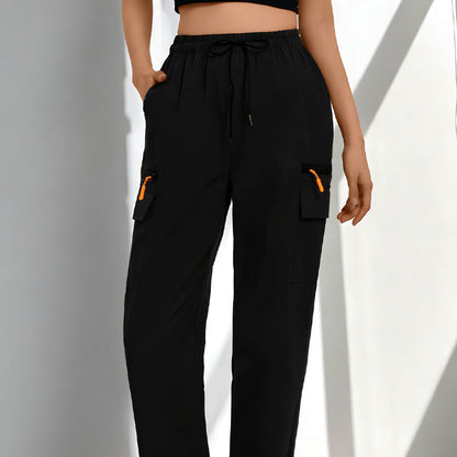 🪖 LIMITED-TIME 50% OFF! ✨ Women's Drawstring Cargo Pants – Breathable, Pockets, Straight Leg 🍂