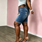 👖 LIMITED-TIME 50% OFF! ✨ Women's Ripped Denim Shorts – Mid-Waist, High-Stretch, Raw Hem 🔥