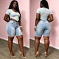 👖 LIMITED-TIME 50% OFF! ✨ Women's Ripped Denim Shorts – Mid-Waist, High-Stretch, Raw Hem 🔥