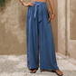 👖 LIMITED-TIME 50% OFF! ✨ Women's High-Waist Wide-Leg Pants – Tie-Front, Flowy, Crinkle 🌬️