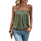 🍃 LIMITED-TIME 50% OFF! ✨ Women's Lantern Sleeveless Tube Top – Pleated, Elastic, Breezy 💫