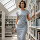 👗 LIMITED-TIME 50% OFF! ✨ Women's Striped Side-Tie Midi Dress – Adjustable, Breathable, Classic 🌊