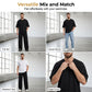🏀 LIMITED-TIME 50% OFF! ✨ Men's Pleated Tracksuit – Ribbed, Wrinkle-Resistant, Lounge Set 🍂
