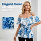 🌸 LIMITED-TIME 50% OFF! ✨ Women's Plus Size Off-Shoulder Top – Peplum, Ruffle, Floral 👒