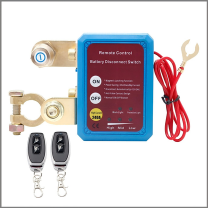 🔋 LIMITED-TIME 50% OFF! ✨ Remote Control Battery Disconnect Switch – Pure Copper, Low Voltage Cutoff, Smart