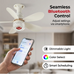 🌀 LIMITED-TIME 50% OFF! ✨ 3-in-1 Ceiling Fan with Light & Bluetooth – RGB, Quiet, Smart 💡