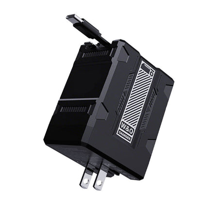 🔌 LIMITED-TIME 50% OFF! ✨ 2-Port Retractable Fast Charger – PD 20W, Foldable, Smart Protection 🏃‍♂️