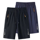 🏀 LIMITED-TIME 50% OFF! ✨ Men's Quick-Dry Shorts – Zipper Pockets, Ice Silk, Elastic Waist 🩳