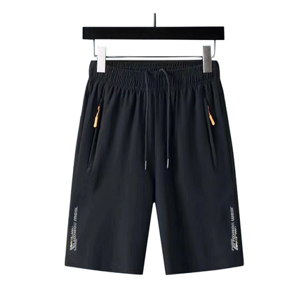 🏀 LIMITED-TIME 50% OFF! ✨ Men's Quick-Dry Shorts – Zipper Pockets, Ice Silk, Elastic Waist 🩳