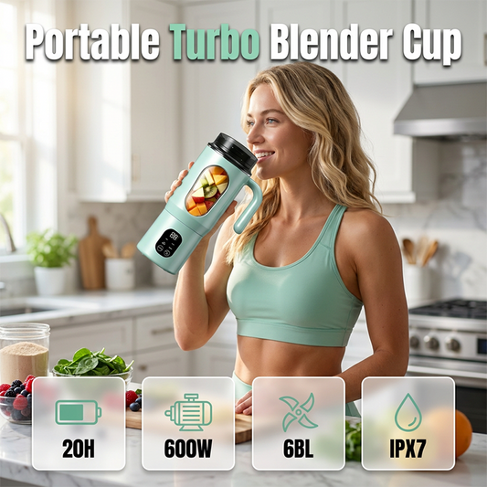🥤 LIMITED-TIME 50% OFF! ✨ Portable Blender with Handle – 580mL, Self-Cleaning, Crushes Ice 🍓