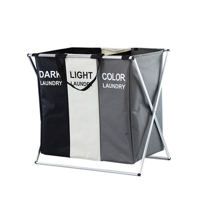 Foldable 3-Section Laundry Hamper Sorter