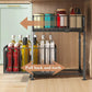🎉 2026 Sale — Over 31,600 Sold!🗄️ Carbon Steel Double-Tier Pull Out Cabinet Organizer ✨