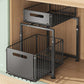 🎉 2026 Sale — Over 31,600 Sold!🗄️ Carbon Steel Double-Tier Pull Out Cabinet Organizer ✨