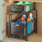 🎉 2026 Sale — Over 31,600 Sold!🗄️ Carbon Steel Double-Tier Pull Out Cabinet Organizer ✨