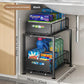 🎉 2026 Sale — Over 31,600 Sold!🗄️ Carbon Steel Double-Tier Pull Out Cabinet Organizer ✨