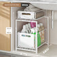 🎉 2026 Sale — Over 31,600 Sold!🗄️ Carbon Steel Double-Tier Pull Out Cabinet Organizer ✨