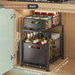 🎉 2026 Sale — Over 31,600 Sold!🗄️ Carbon Steel Double-Tier Pull Out Cabinet Organizer ✨