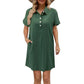 👕 LIMITED-TIME 50% OFF! ✨ Casual Short Sleeve Dress – Button Front, Pockets, Breezy Fit 🌿