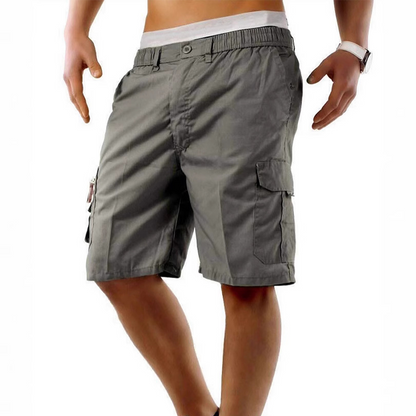 👖 LIMITED-TIME 50% OFF! ✨ Men's Cargo Shorts – Elastic Waist, Multi-Pocket, Durable 🍁