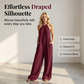 👗 LIMITED-TIME 50% OFF! 💥 Women's Halter Neck Wide-Leg Jumpsuit – Sleeveless, Draped Silhouette, Side Pockets ✨