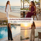 👗 LIMITED-TIME 50% OFF! 💥 Women's Halter Neck Wide-Leg Jumpsuit – Sleeveless, Draped Silhouette, Side Pockets ✨