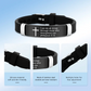 ✨ LIMITED-TIME 50% OFF! ✨ Bible Verse Cross Bracelet – Stainless Steel, Silicone, Adjustable 🙏