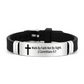 ✨ LIMITED-TIME 50% OFF! ✨ Bible Verse Cross Bracelet – Stainless Steel, Silicone, Adjustable 🙏