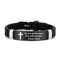 ✨ LIMITED-TIME 50% OFF! ✨ Bible Verse Cross Bracelet – Stainless Steel, Silicone, Adjustable 🙏