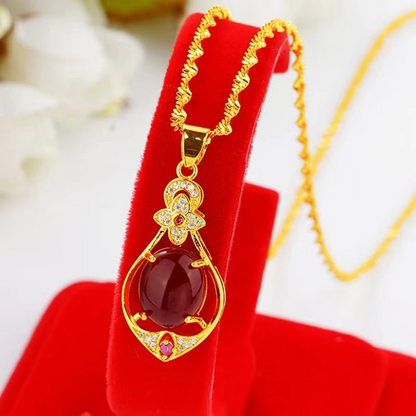 💎 LIMITED-TIME 50% OFF! ✨ Elegant Four-Leaf Clover Teardrop Necklace – Symbol of Luck, Minimalist Style 🍀