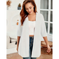 🧥 LIMITED-TIME 50% OFF! ✨ Women's Plus Size Open Cardigan – Lightweight, Mid-Length, Half Sleeves 🍁